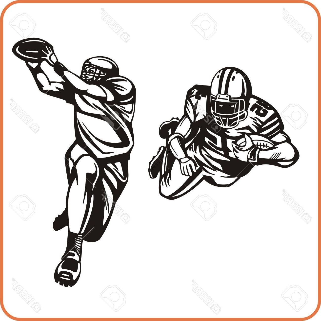 1300x1300 Best Hd American Football Player Vector Illustration Stock Nfl