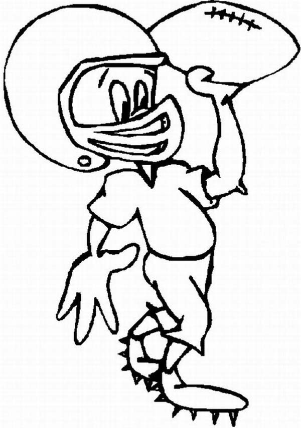 600x855 Drawing Of A Football Player