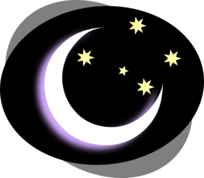 298x261 Black Night Moon Clip Art