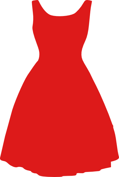 402x598 Pink Dress Clipart Red Dress