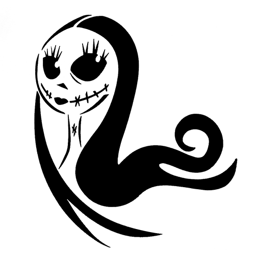 500x500 Nightmare Before Christmas Sally Laptop Car Truck Vinyl Decal