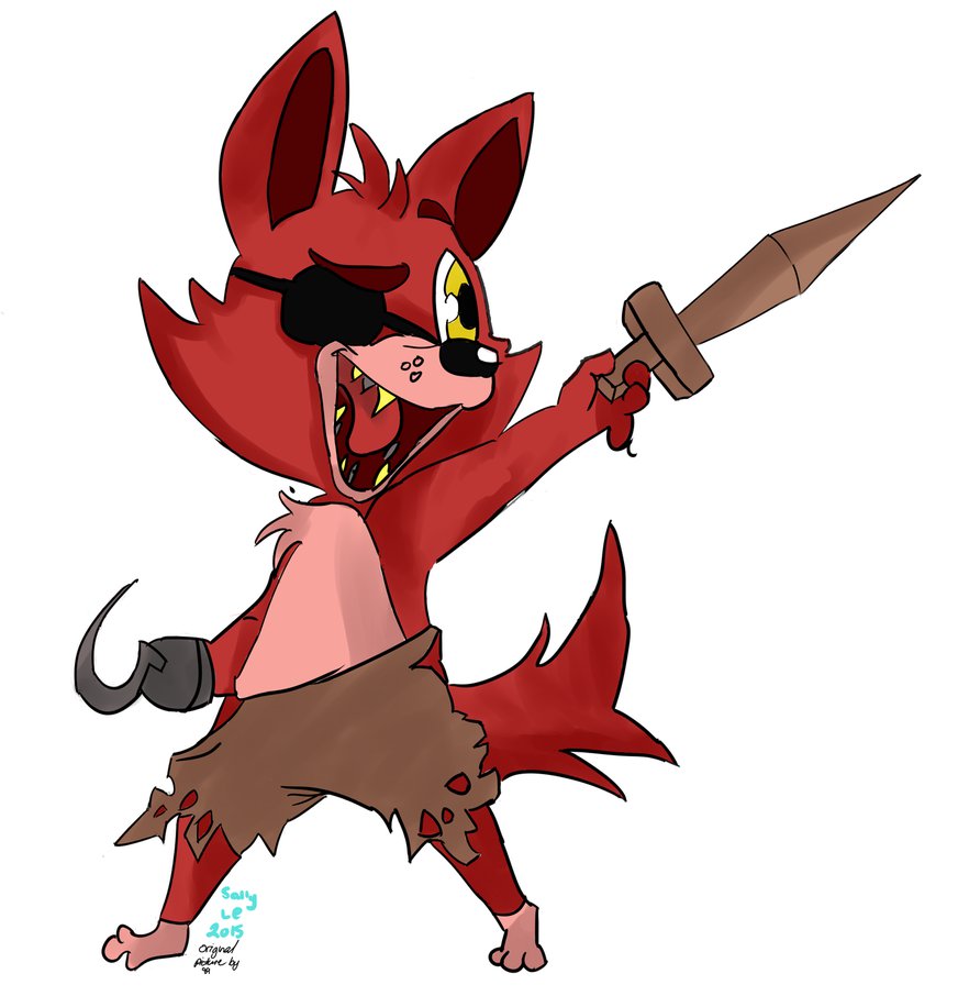 872x916 Nightmare Foxy Clipart