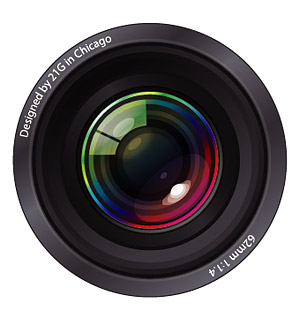 300x319 Cool Camera Lens Clipart