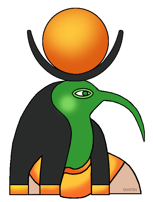 492x648 Ancient Egypt Clip Art By Phillip Martin, Thoth