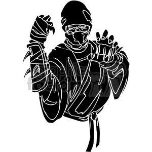 300x300 Royalty Free Ninja Clipart 001 384669 Vector Clip Art Image
