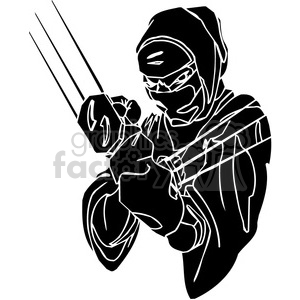 300x300 Royalty Free Ninja Clipart 007 384676 Vector Clip Art Image