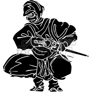 300x300 Royalty Free Ninja Clipart 011 384698 Vector Clip Art Image