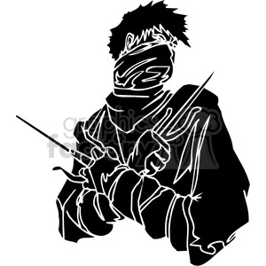 300x300 Royalty Free Ninja Clipart 044 384678 Vector Clip Art Image