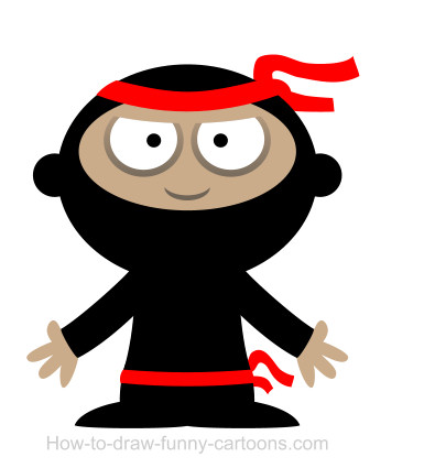 385x425 Cartoon Ninja Clipart