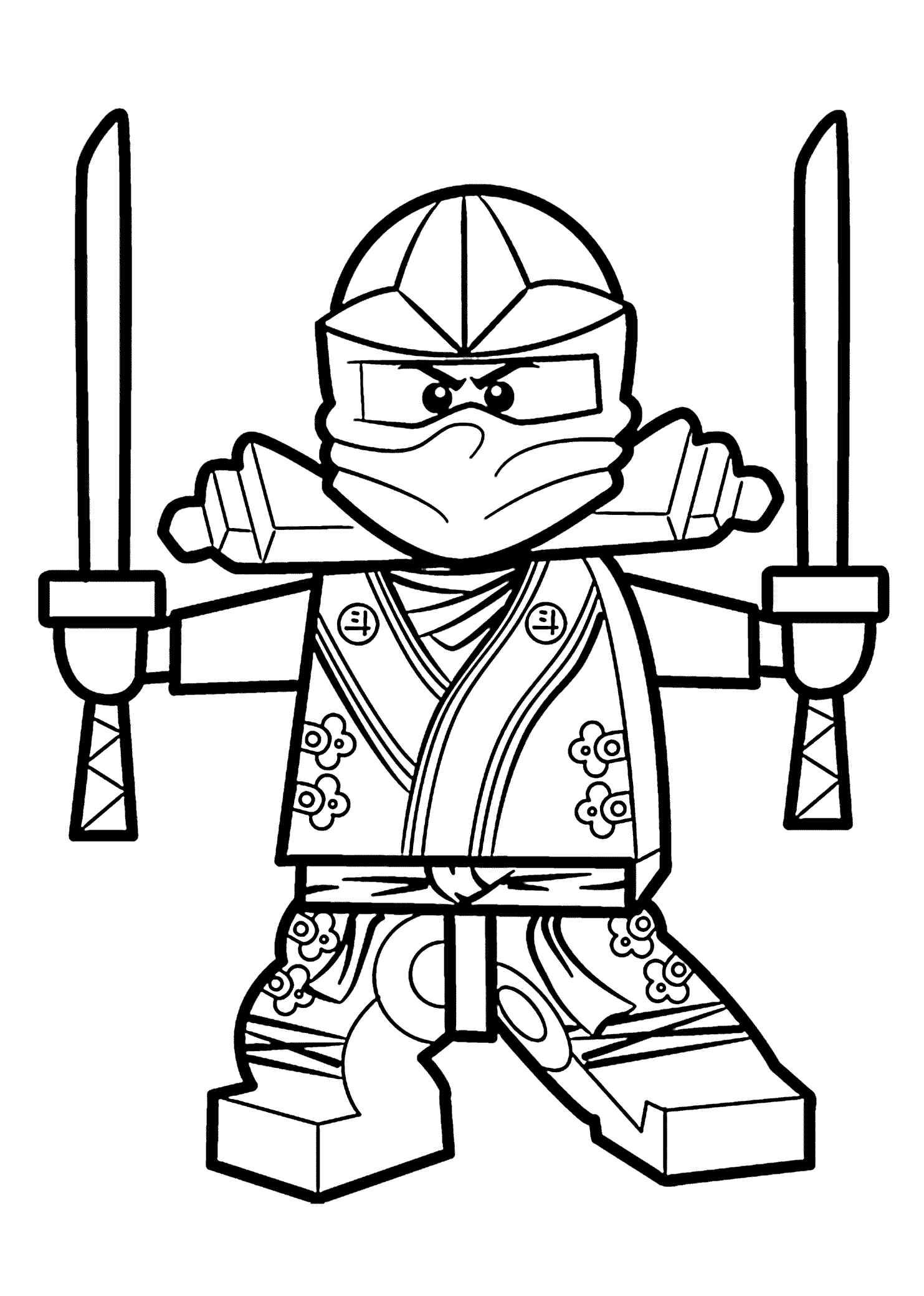 1483x2079 Green Ninja Coloring Pages For Kids, Printable Free Coloring