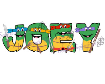 340x270 Tmnt Letters Etsy