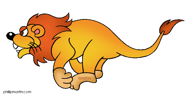 648x340 Running Lion Clipart