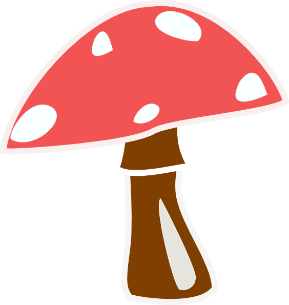 564x595 Red Top Mushroom No Letter Clip Art