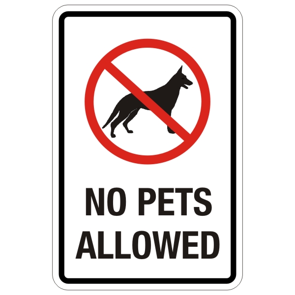 600x600 No Animals Sign Clip Art