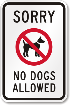 270x400 No Dogs Allowed Sign Clipart