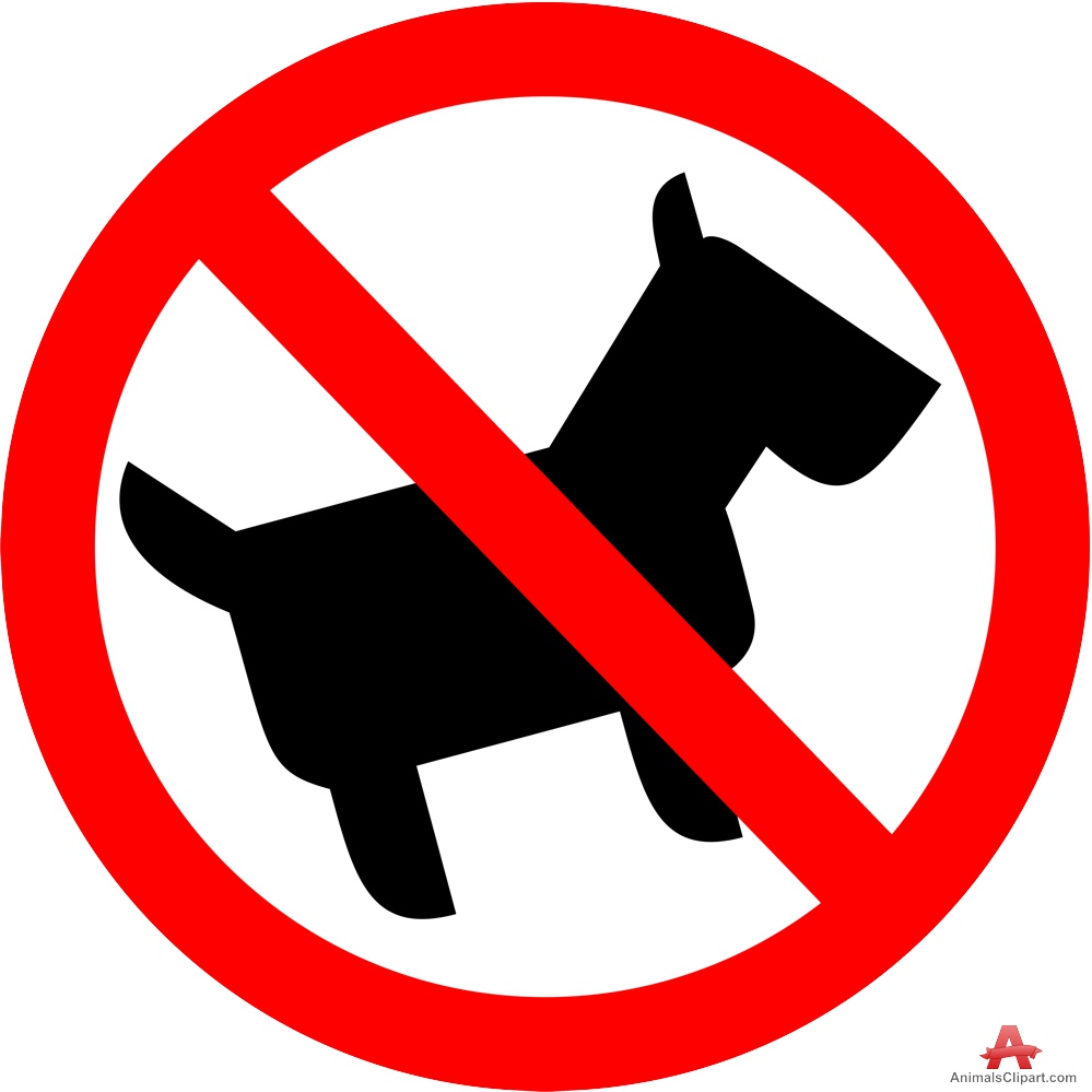 999x999 No Dogs Allowed Sign Clipart