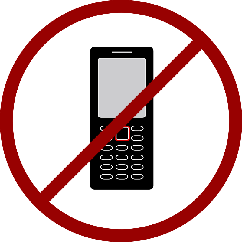 800x800 No Cell Phone Clipart