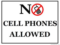 236x178 No Cell Phone Zone Printable Sign Printable Inspiration