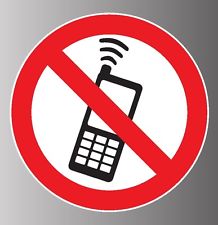 218x225 No Cell Phone Decal Ebay