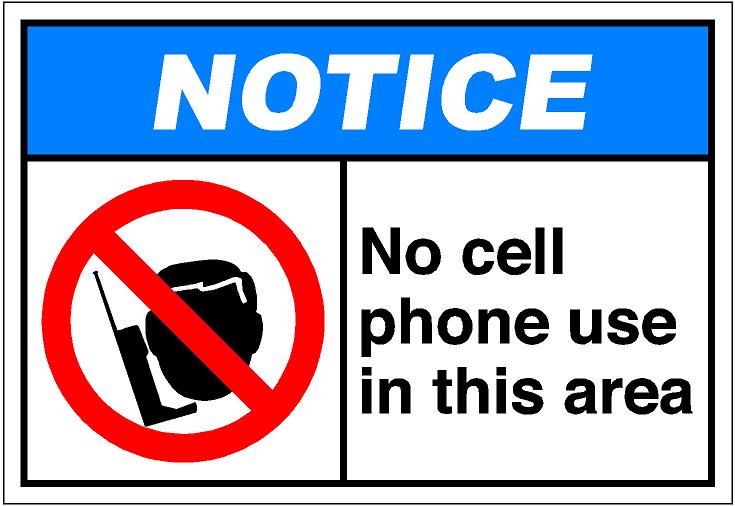 735x506 No Cell Phone Clipart
