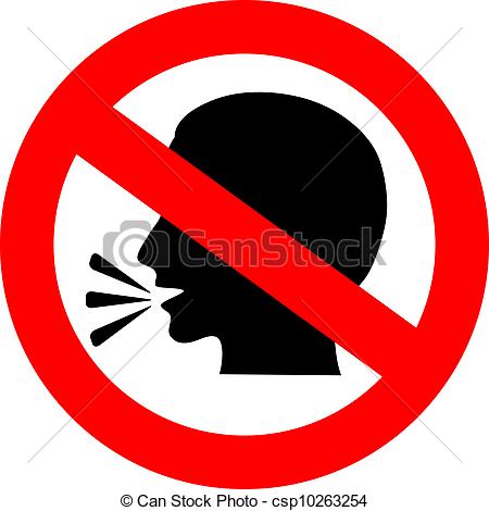 450x470 No Talking Clipart