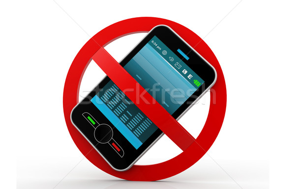 600x385 3d Illustration Of No Cell Phone Sign Stock Photo Dileep
