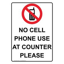 225x225 No Cell Phone Use Sign Ebay