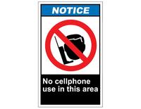 200x155 Ansi Notice No Cell Phone Use In This Area