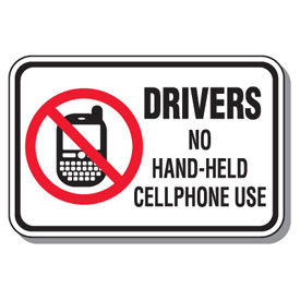 275x275 No Texting Amp Cell Phone Law Signs