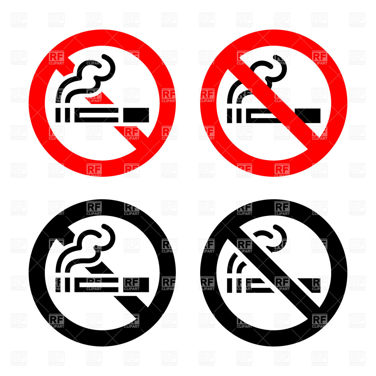1200x1200 Smoking Not Allowed Sign Royalty Free Vector Clip Art Image