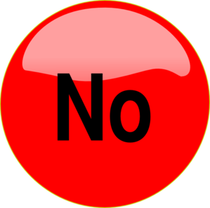 299x297 No Button Clip Art