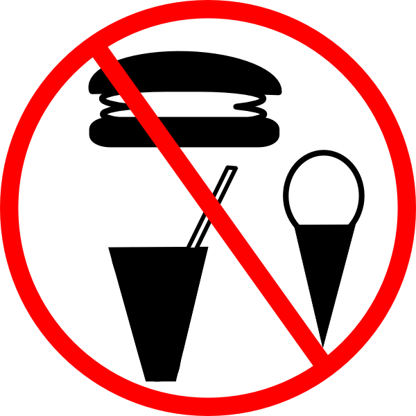 600x600 No Food Allowed Clip Art