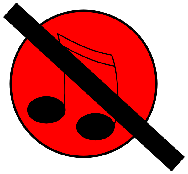 600x554 No Music Clip Art