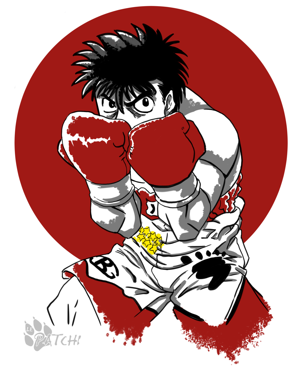 1024x1277 Hajime No Ippo Fighting Spirit [Voting Qwertee] By Lepatchi