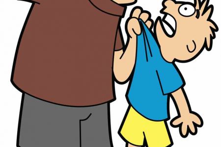 450x300 No Hitting Behavior Clip Art