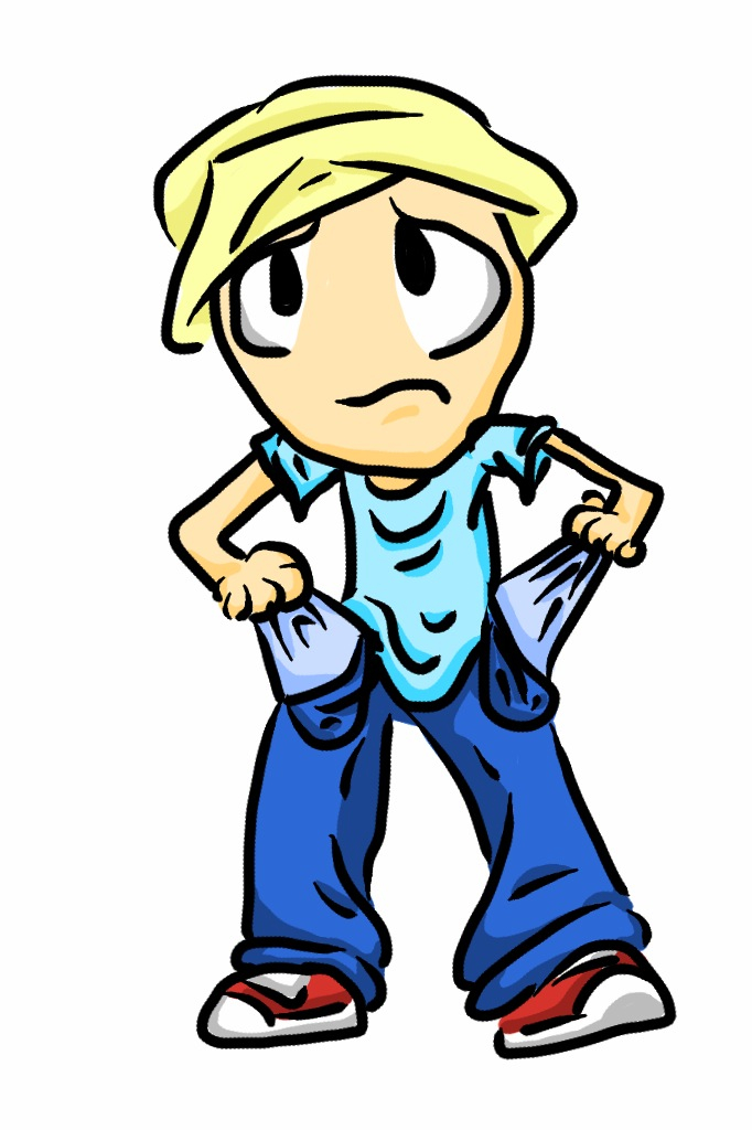 682x1024 No Money Clipart