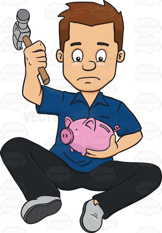 557x800 Man With No Money Clipart