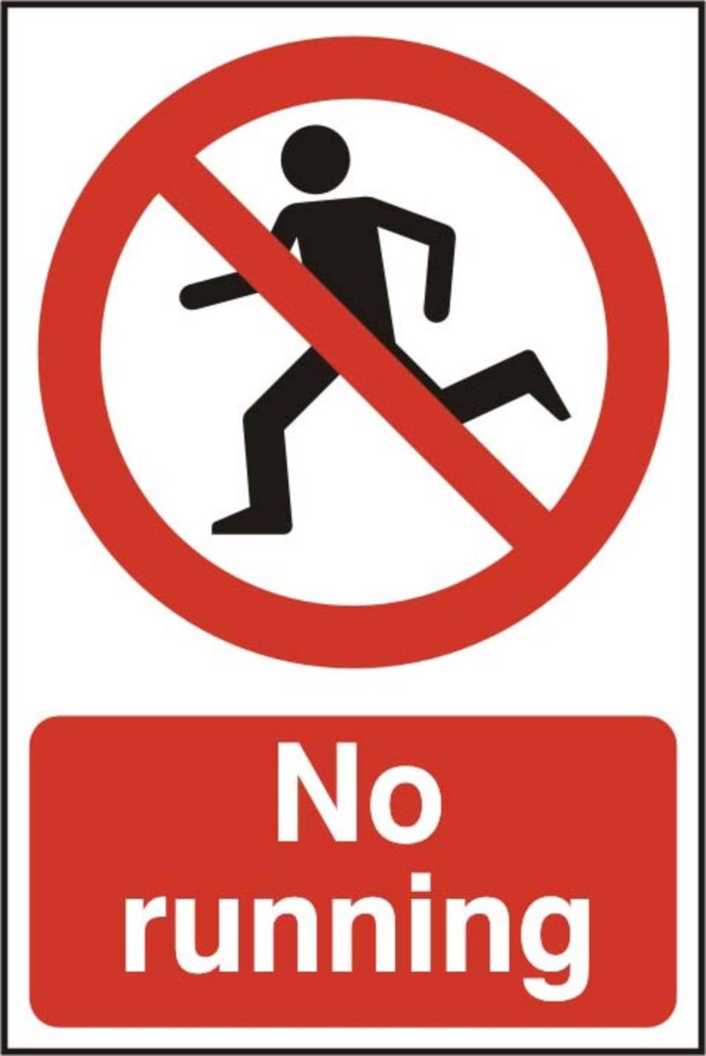 1000x1495 No Running Clipart