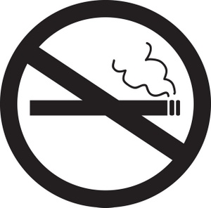 300x296 No Smoking Clipart Image