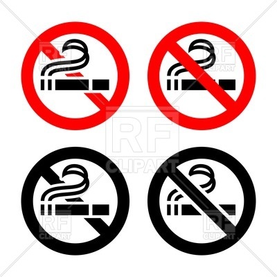 400x400 No Smoking Area