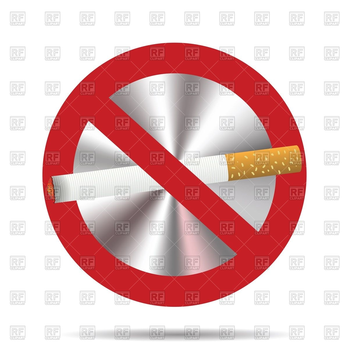 1200x1200 No Smoking Sign With Cigarette Royalty Free Vector Clip Art Image