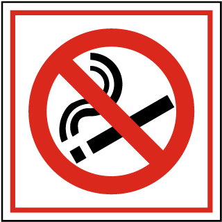 320x320 Office No Smoking Signs, No Smoking Signs