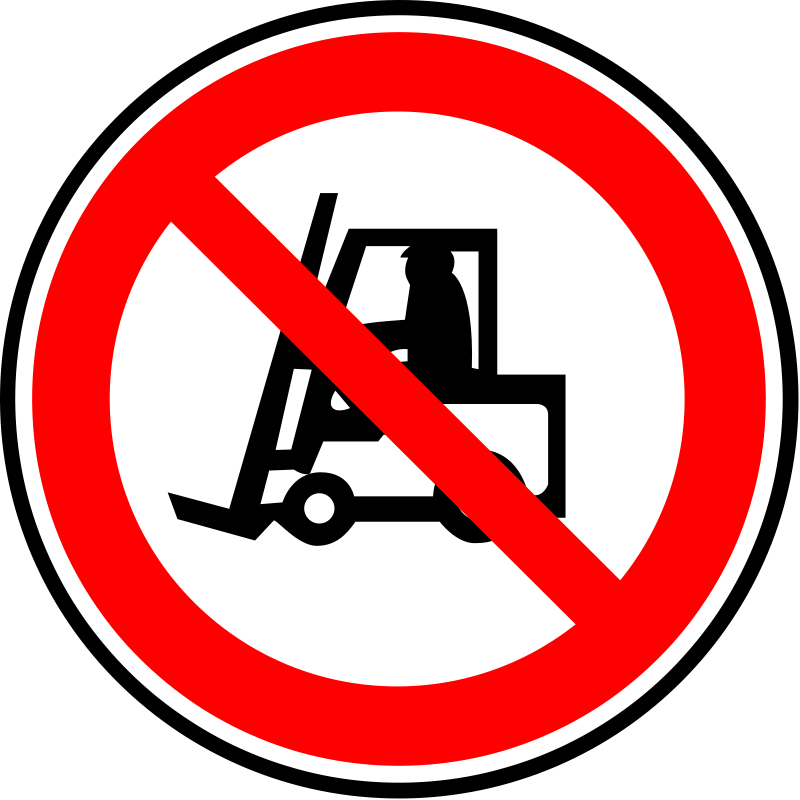 800x800 Prohibited Sign