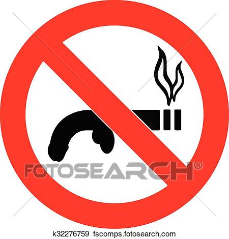 450x470 Clip Art Of Cigarette Cause Of Impotence, No Smoking Sign On White