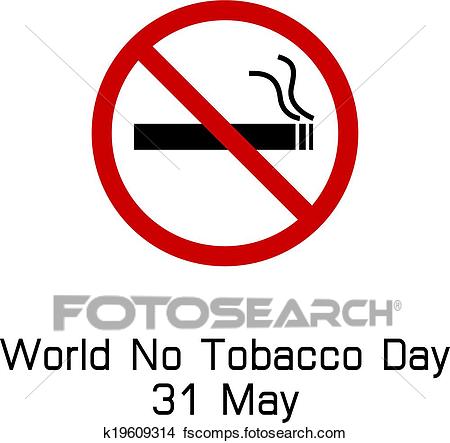 450x443 Clipart Of World No Tobacco Day Smoking Logo K19609314