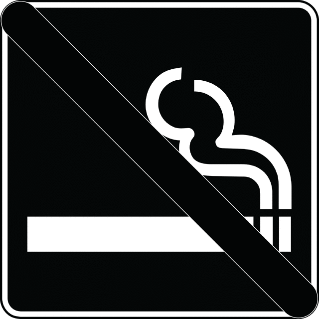 640x640 No Smoking, Black And White Clipart Etc