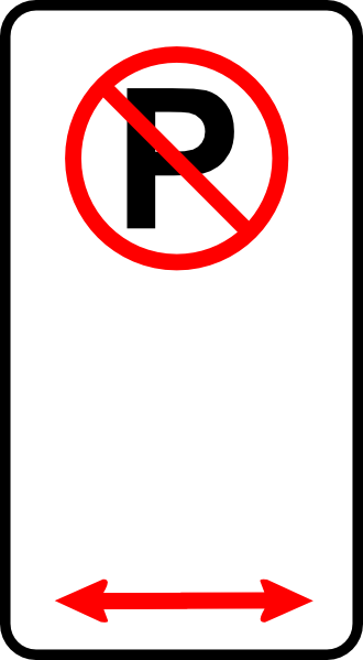 330x599 No Parking Sign Clipart