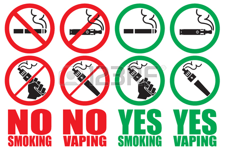 450x302 Set Vaping Icons No Smoking Sign Vape Royalty Free Cliparts