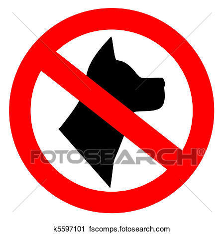450x470 Clipart Of No Dogs Allowed K5597101
