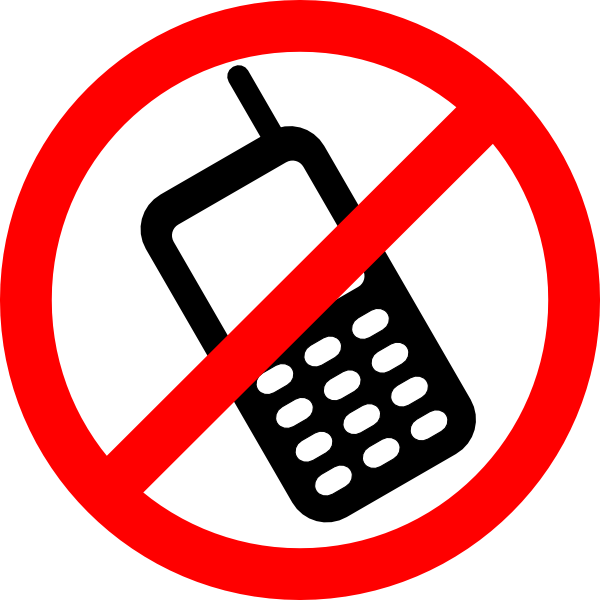 600x600 No Cell Phones Allowed Clip Art